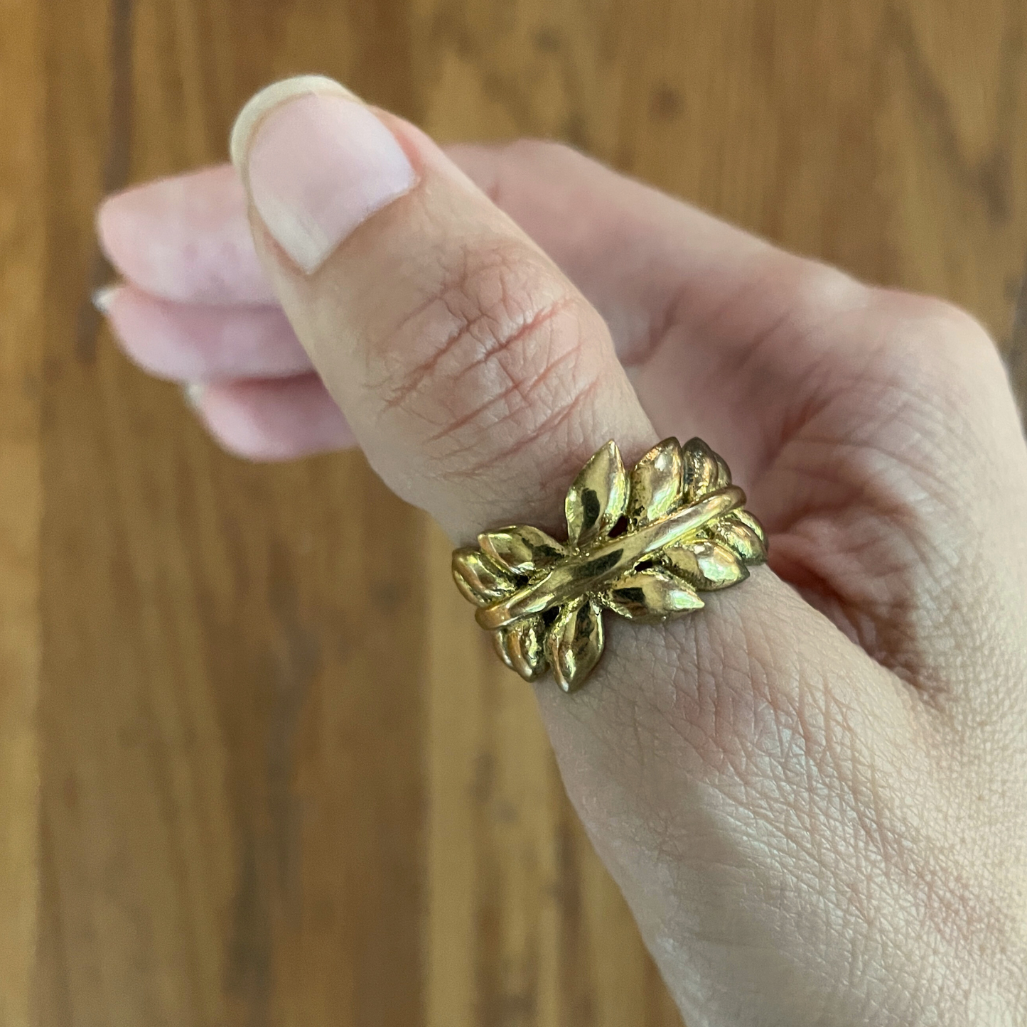 The Emperor's Brass Garland Ring- In Gold