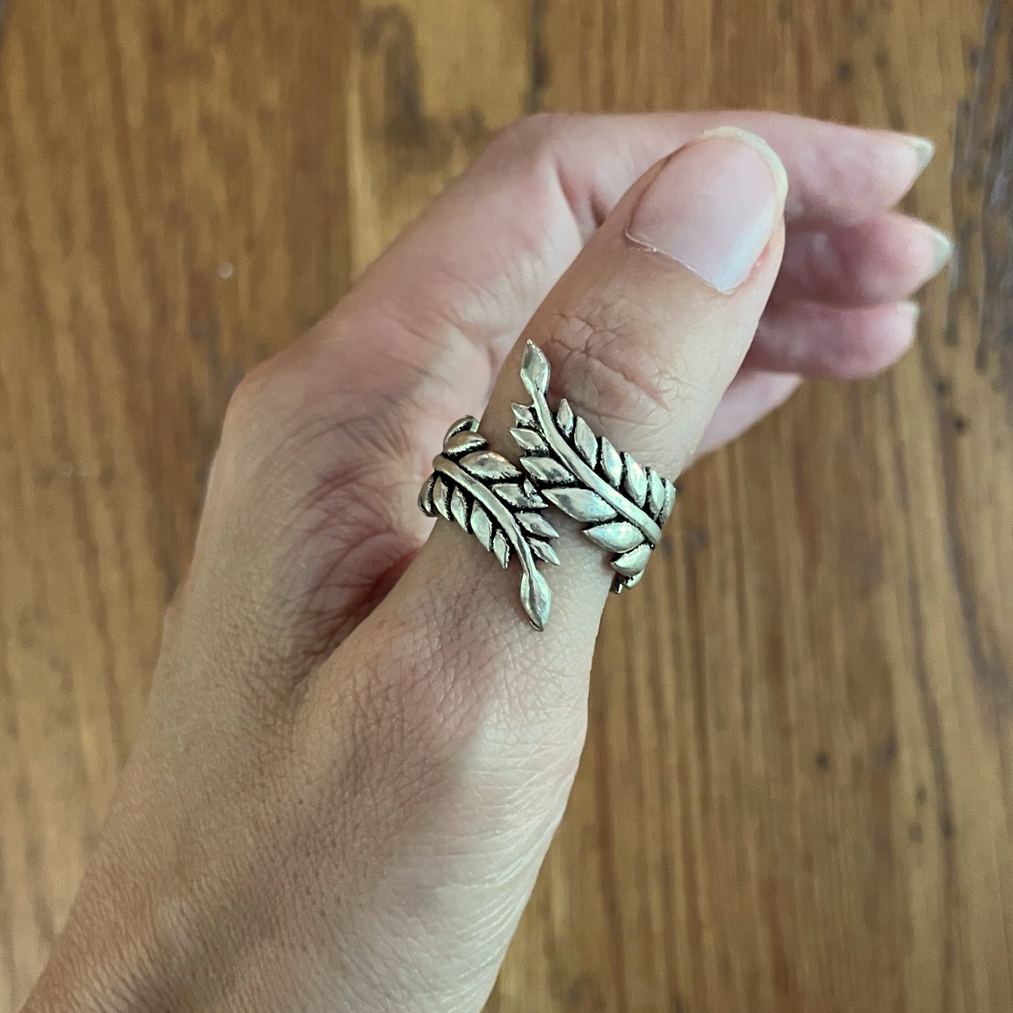 The Emperor's Brass Garland Ring - In Silver
