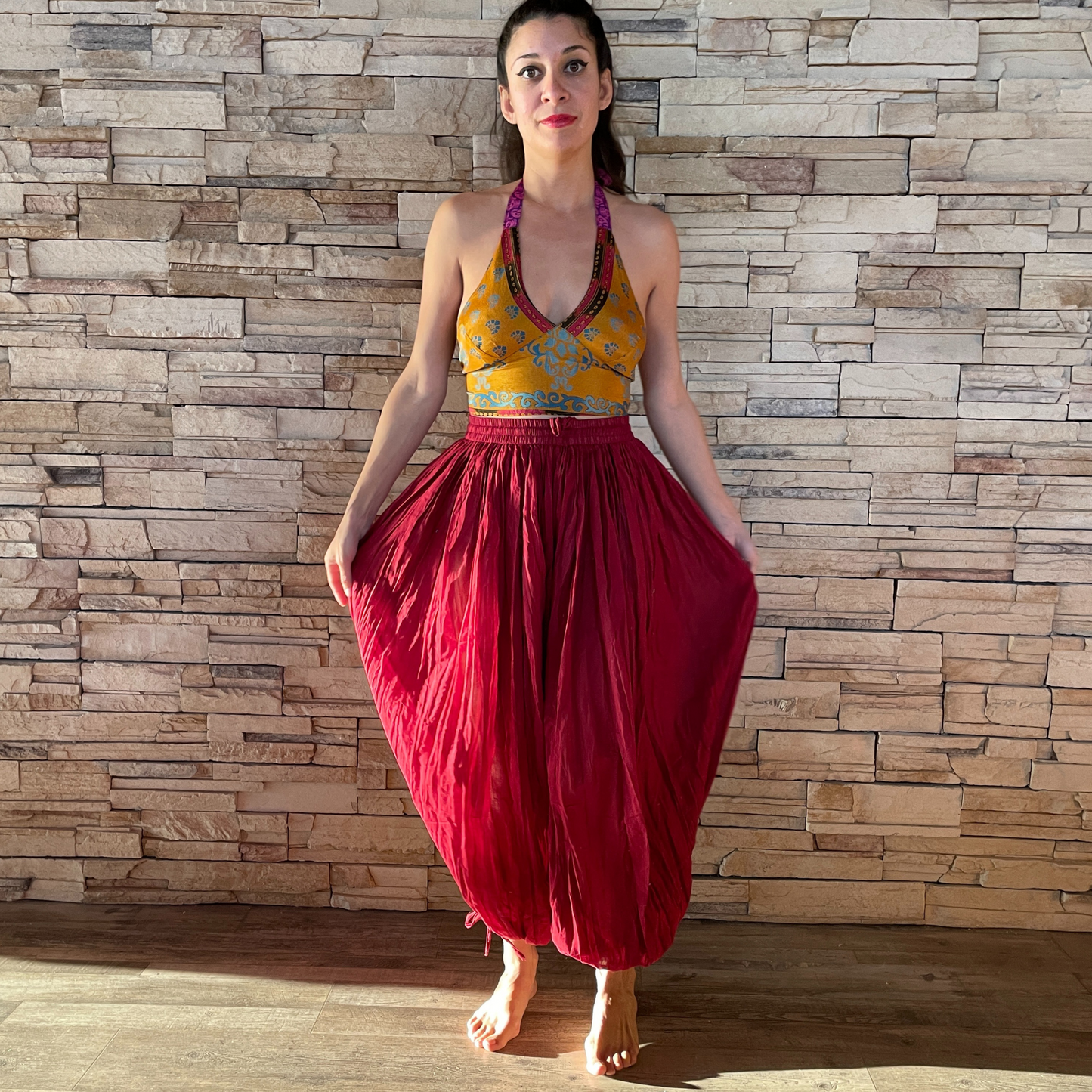 The Hürrem Pants - In Deep Red